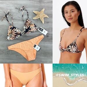 ☀️RIP CURL☀️ HAVANA TRI TOP PREMIUM SURF CHEEKY PANT BIKINI SET